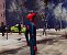LSFG 2.2 X2 ohne Performance-Mode in Spider-Man: Miles Morales: Sichtbares Nachschlieren I, direkte Monitoraufnahme.