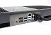 Spartanisch, aber funktional: HDMI, Displayport, LAN, vier USB-A-Anschlüsse sowie Audio in und out.