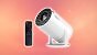 LQWELL HY300 PRO Mini Beamer, 4K 1080P Unterstützung, mit Android 11, WiFi 6, Bluetooth 5.0, unterstützt Airplay &amp; Miracast, tragbarer Heim- und Outdoor-Projektor, für Android/iPhone/PC/Mac/Switch Amazon Angebot