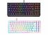 <strong>Gaming-Tastatur: Tenkeyless oder TKL (88 Tasten): Tenkeyless (TKL)</strong> wie bei der Genesis Thor 230 TKL (oben) spart den Nummernblock, behält aber Hauptfeld, Mittelblock und F-Reihe; das Layout bleibt Standard. Die NZXT Function Elite MiniTKL (unten) ist technisch ebenfalls TKL, weicht mit <strong>88 Tasten</strong> jedoch ab: Die F-Reihe rückt direkt an die Zahlenreihe, der 13-tastige Mittelblock sitzt sehr nah am Hauptfeld – das erschwert Blindtippern die Office-Arbeit.