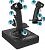 Wichtige Ausstattungselemente eines <strong>HOTAS-Joysticks </strong>am Beispiel des <strong>Logitech Pro Flight X-56 Rhino HOTAS</strong>