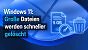 Windows 11: Große Dateien werden schneller gelöscht
