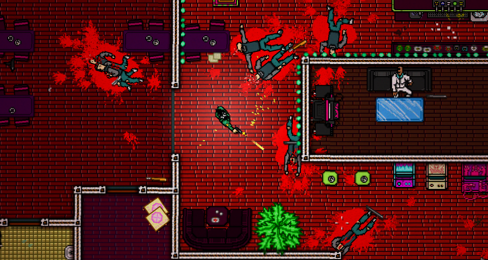 Schneller, brutaler und ein Stück weit pixeliger: Hotline Miami perfektioniert in gewisser Weise das Kampfsystem von GTA 2.