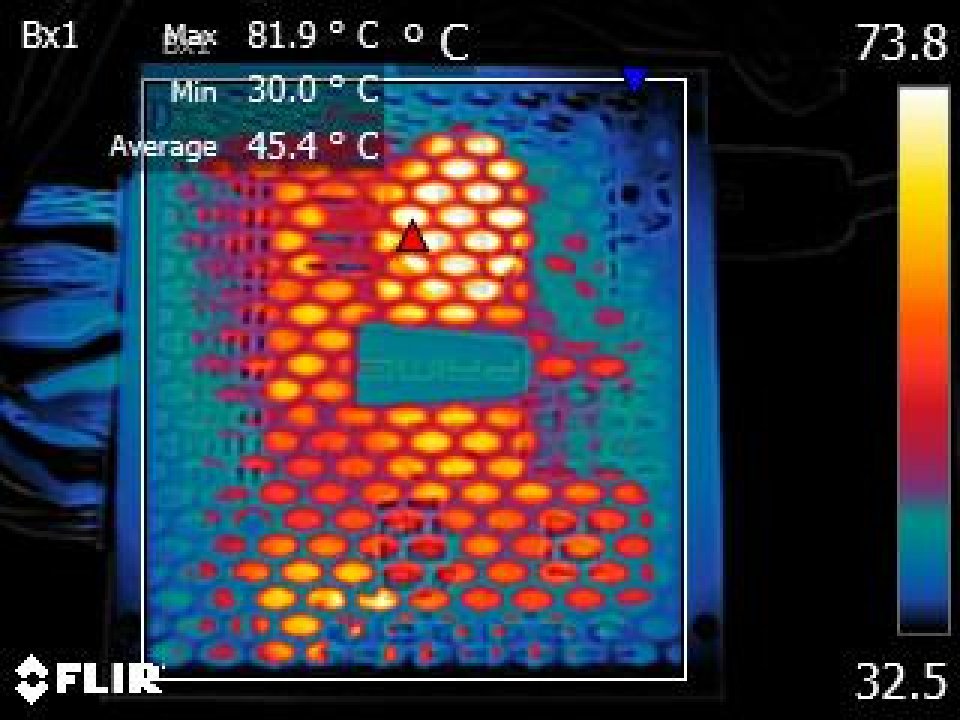 Seasonic PX-500 im Test: Temperatur Transformator