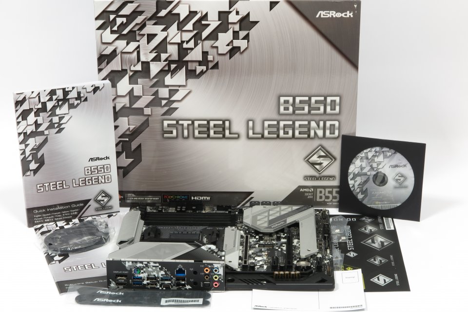 Asrock B550 Steel Legend: Packungsinhalt