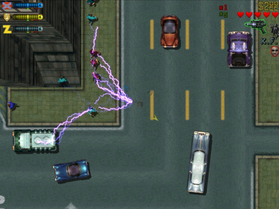 GTA 2 spielt aus 1999er-Sicht in der nicht allzu entfernten Zukunft, also irgendwo im Zeitraum zwischen 2001 und jetzt. Im Setting von Anywhere City wurden vom Entwickler DMA Design (heute Rockstar North) Flammenwerfer, futuristische Schocker, verrückte Gangs und abgefahrene Fahrzeuge verpackt.