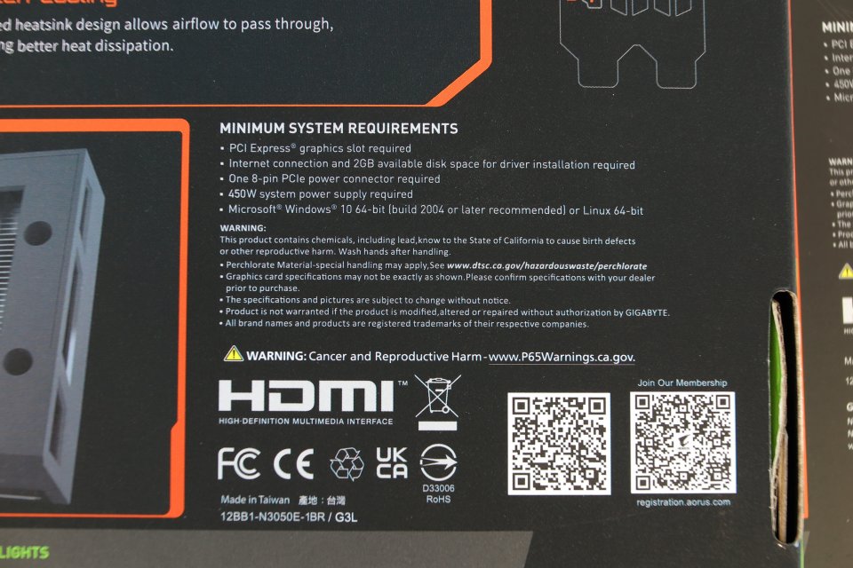 Nvidia Geforce RTX 3050: Die offizielle Netzteil-Anforderung beträgt 450 Watt.