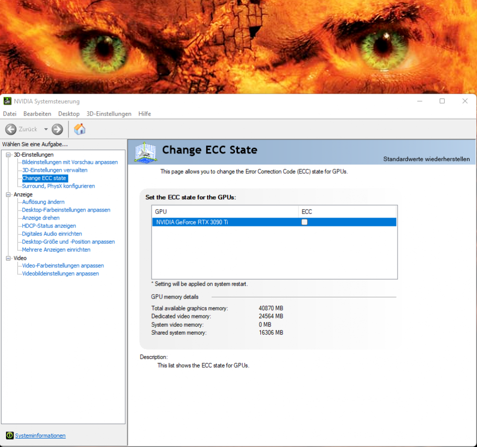 Geforce RTX 3090 Ti: ECC-Support