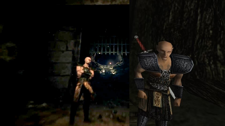 Die ersten Rüstungen konnte man im Trailer der alten Mine sehen. Unter anderem die der Buddler, Gardisten und Templer, auch wenn teils versteckt durch düstere Beleuchtung und ohne Bewaffnung.&nbsp;