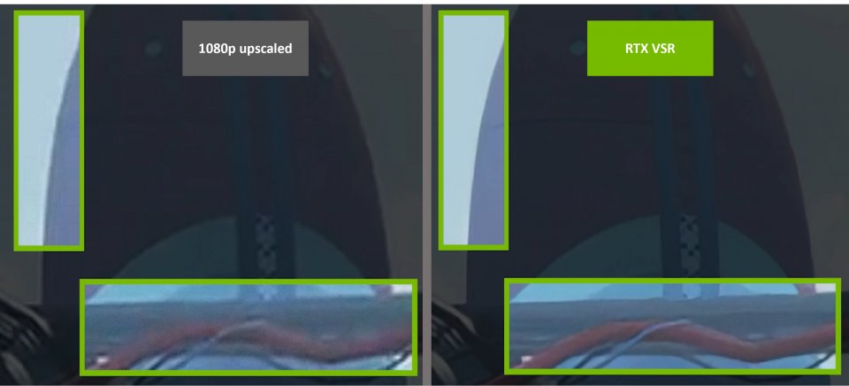 RTX Video Super Resolution schärft Kanten und entfernt zum Teil bereits vorhandene Artefakte (1080p auf 4K mit VSR-Upscaling, zweifacher Zoom). Ob man sich ausgerechnet für das Kürzel '<i>VSR</i>' wirklich entscheiden <i>musste</i>, trotz bereits belegter Assoziation im GPU-Segment durch <a href='www.pcgameshardware.de/AMD-Radeon-Grafikkarte-255597/Specials/AMD-Software-FSR-20-VSR-8K-RSR-1391135/#a2'>AMDs Virtual Super Resolution</a>, lässt sich wohl infrage stellen.