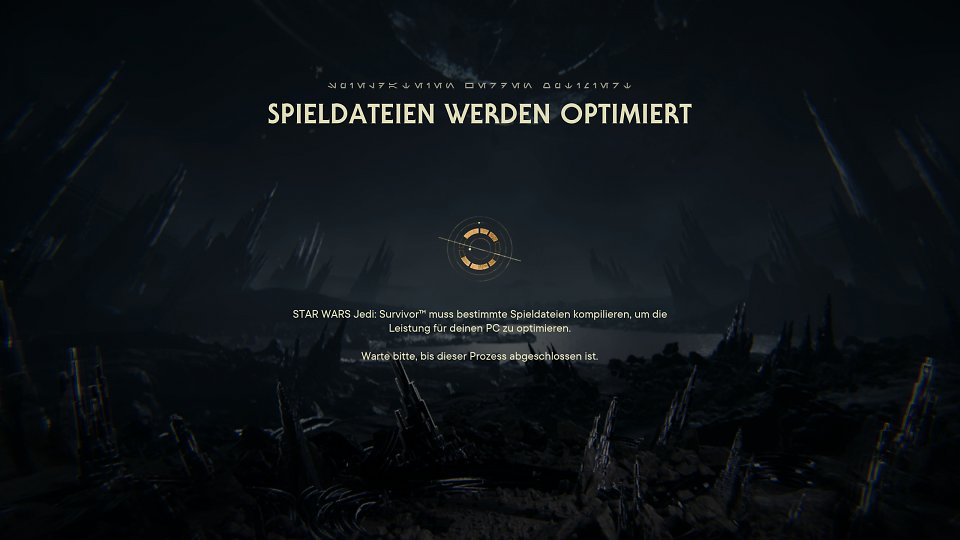Star Wars Jedi Survivor PC: Bei jedem Spielstart (!) werden für einige Sekunden die Shader kompiliert - wie bei Dead Island 2 &amp; Co.