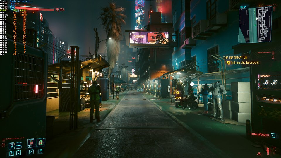 Cyberpunk 2077 ist immer noch sehr fordernd und eignet sich gut zum Aufheizen der GPUs.