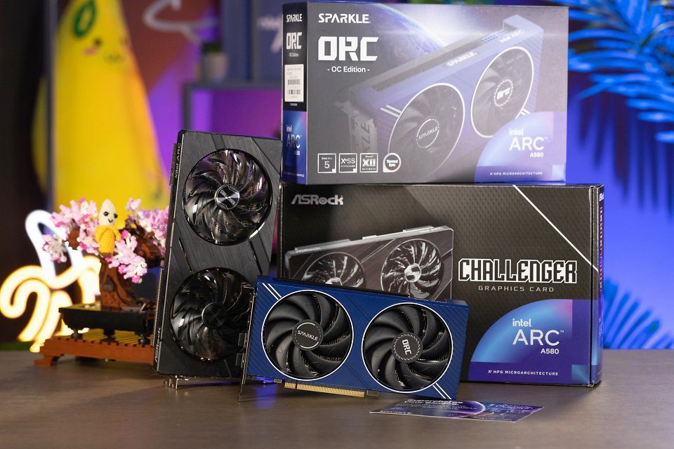 Intel Arc A580 im Test: Asrock Arc A580 Challenger OC und Sparkle Arc A580 Orc OC