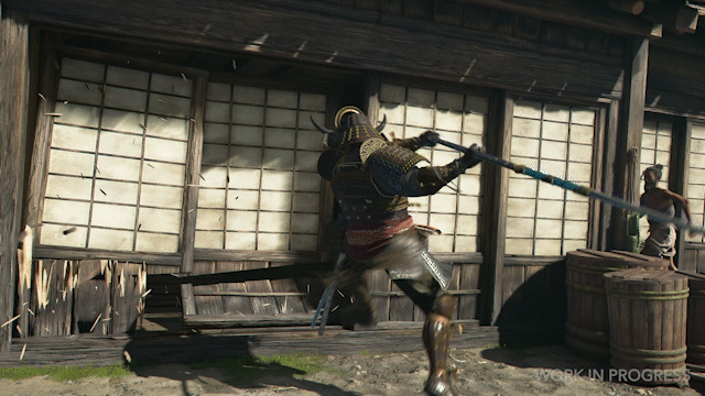 Assassin's Creed Shadows - Die neue Zerstörungsphysik hat auch einige Gameplay-Aspekte. Sie können etwa Wände aus Reispapier zerlegen, um neue Wege zu eröfffnen.
