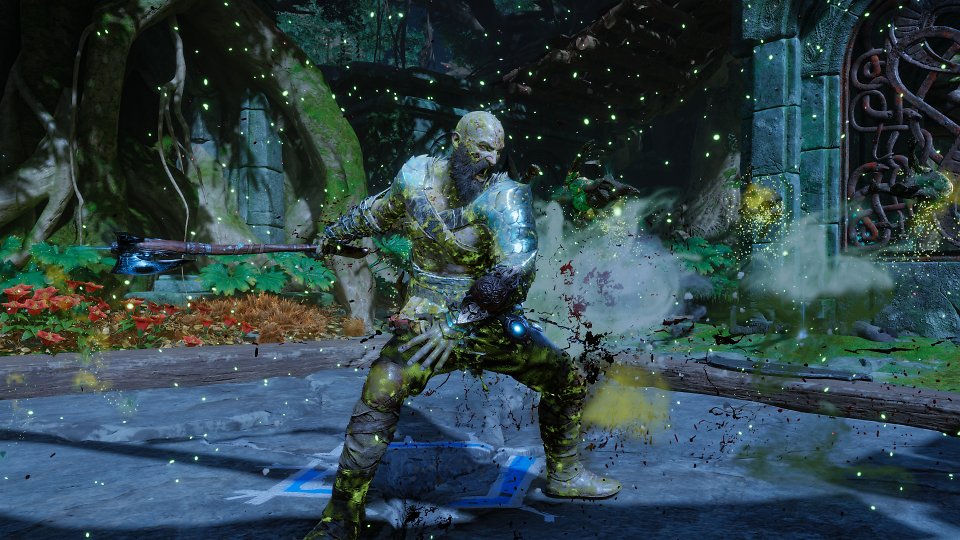 Nerviges Shader-Stuttering bei jedem erstmaligen Partikel-Spawn? Nicht in God of War Ragnarök. Die Devs haben es vollbracht, die Shader komplett 'offline', außerhalb der Runtime, zu kompilieren. Der Kompilierungsprozess wurde obendrein parallelisiert, sämtliche Rechenwerke der CPU werden simultan genutzt.