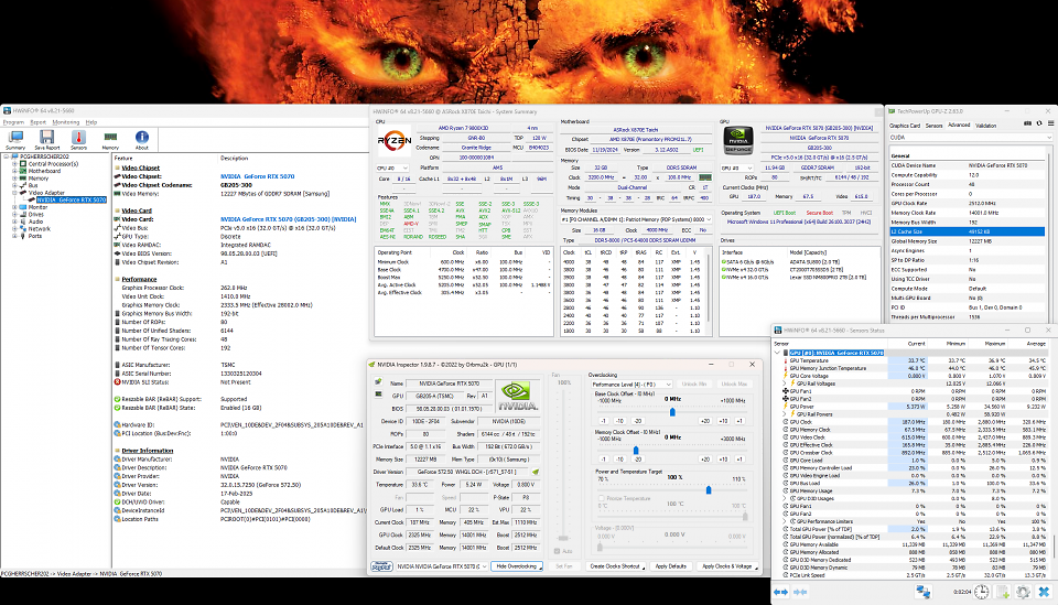 Nvidia Geforce RTX 5070 (Founders Edition): Die volle Spezifikationsübersicht