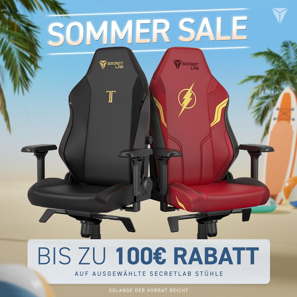 Auf Gaming-Stühle gibt es bis zu 100 Euro Preisnachlass.