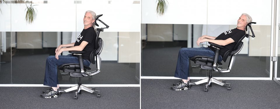 Die Kombination aus Synchronmechanik und der gleitenden Rückenfunktion ist nur ein Garant für die Fünf-Sterne-Ergonomie.