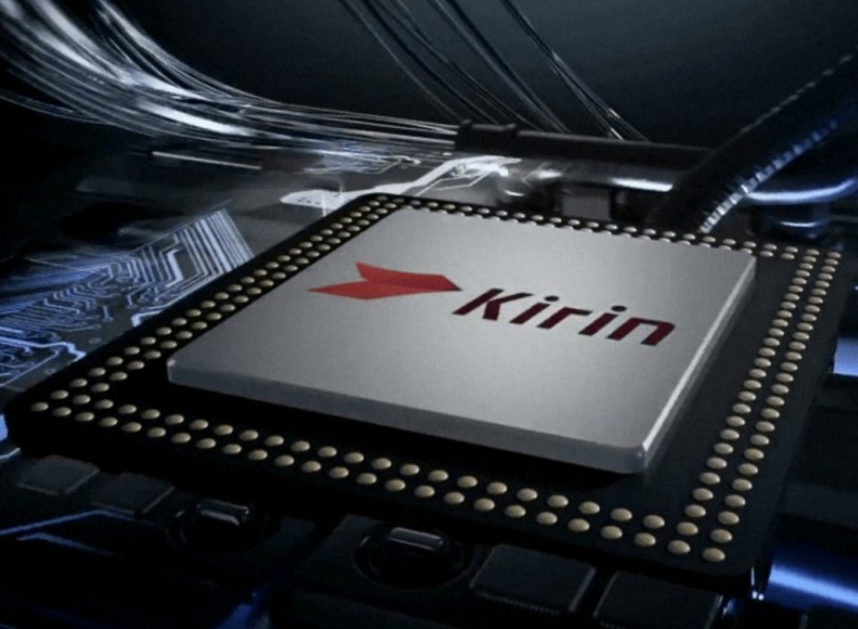 Schaubild eines Prozessors mit der Aufschrift "Kirin".