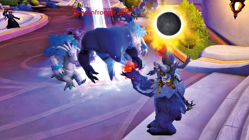 Das Spiel mit der Finsternis ist immer noch so, wie man es gewohnt ist, ihr wählt nur aktiv, wann ihr welche Finsternis aktiviert, da sie jetzt ein Cooldown-Zauber ist, mit mehreren Ladungen.