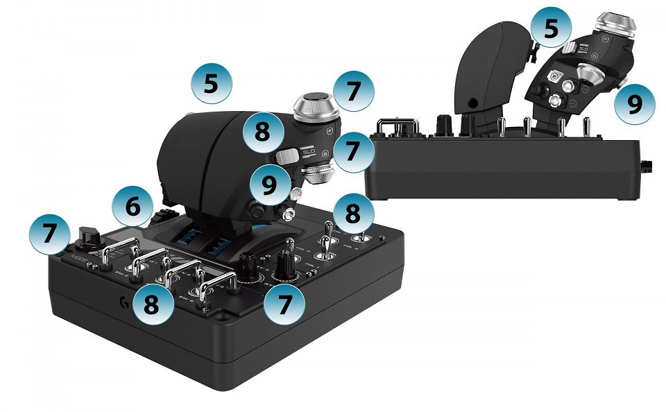 Schubeinheit des <strong>Logitech Pro Flight X-56 Rhino HOTAS</strong>