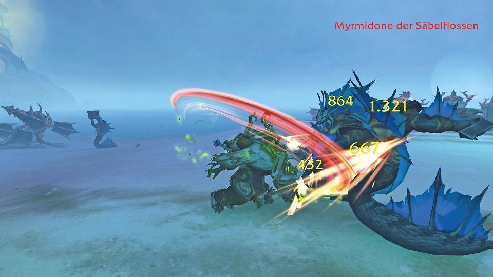 Wer mehr Mobs auf einmal besiegt, levelt schneller. Scheut euch nicht so oft wie möglich eure offensiven Cooldowns wie Tollkühnheit zu verwenden und zieht wenn möglich mehrere Mobs zusammen.
