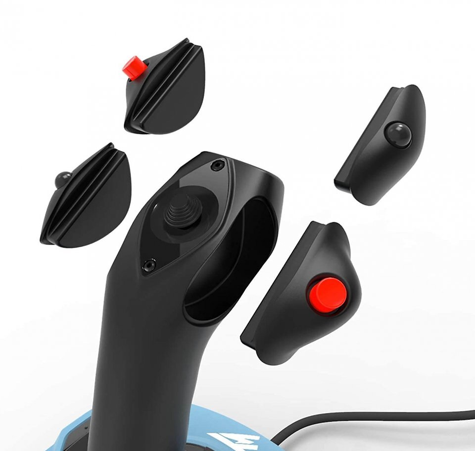Unser Preistipp, die Thrustmaster TCA Airbus Edition, ist ab Werk für Linkshänder ausgerichtet. Das liegt daran, dass Airliner wie ein Airbus A320 meist vom linken Sitz mit der linken Hand pilotiert werden.