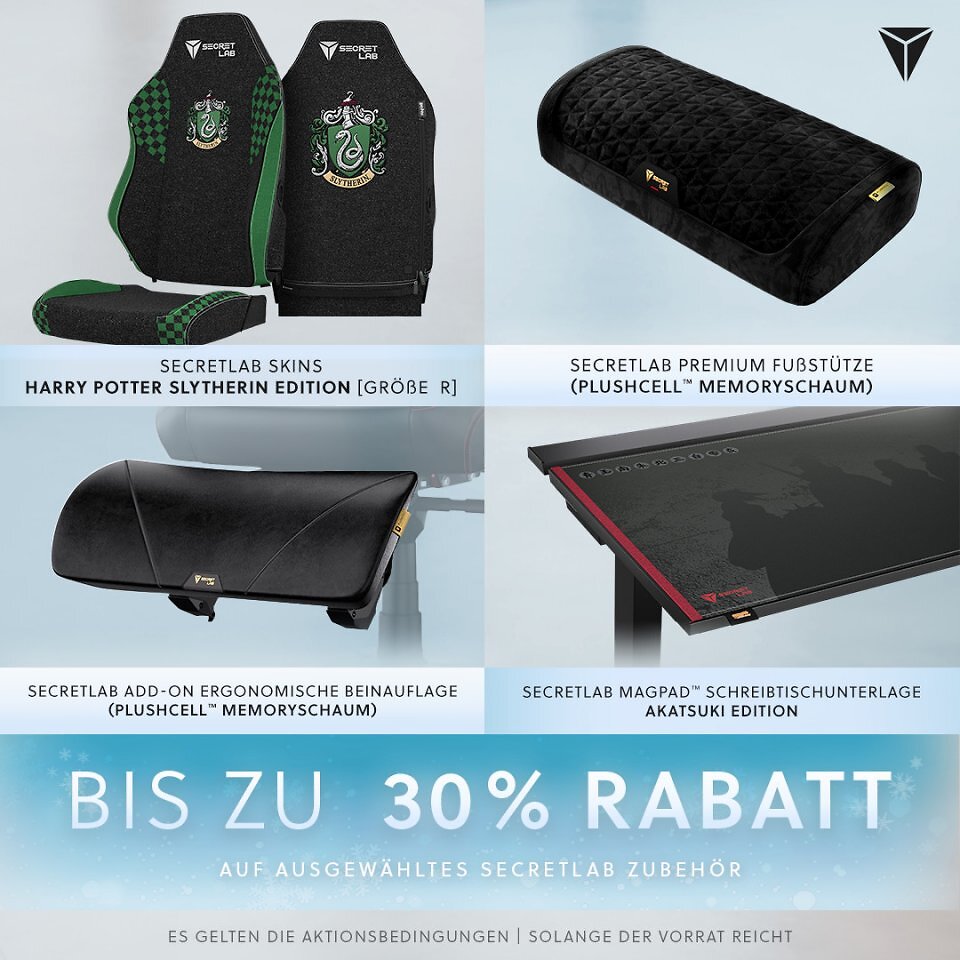 <strong>Secretlab Winter Sale: </strong>satte Rabatte auf Gaming-Stühle und -Tische