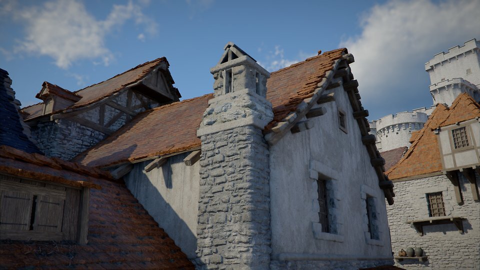 Dieses Objekt ist tesselliert, die Geometrie wird tatsächlich per Displacement Mapping erzeugt. Dazu kommt außerdem Parallax Mapping zum Einsatz. Dieses sorgt für die 'stufigen' Artefakte. Die Schatten innerhalb der tessellierten Elemente sind zudem Screenspace-Schatten, sie blenden bei Verdeckung aus und setzen obendrein - wie viele Grafikelemente in Crimson Desert - auf Dithering. (4K, DLSS 4.0 Quality, Preset 'filmisch' keine RR)