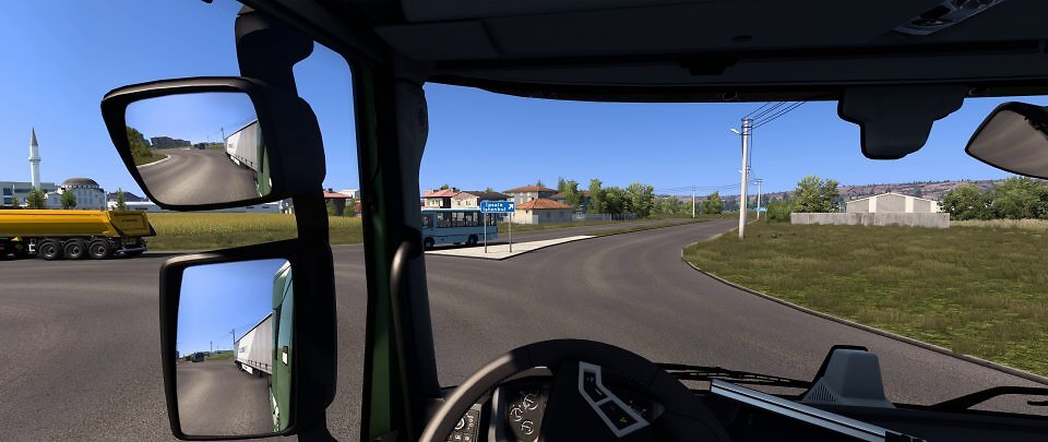 Trucken breit und ultra-high: Die hochauflösende WUHD (Wide Ultra High Definition) mit 5.120 × 2.160 Pixeln macht auch beim Euro Truck Simulator 2 eine gute Figur.
