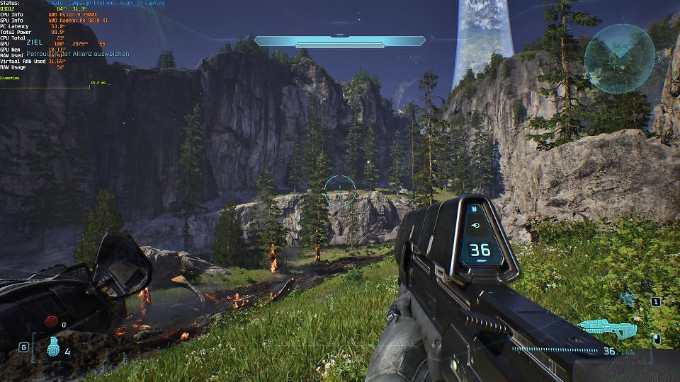 Grafisch klasse, spielerisch fetzig und sehr gut läuft es auch noch. In 4K mit Ultra-Details und einer Prise Quality-Upsampling liefert eine RX 9070 XT nahezu verlässlich 60 Fps und mehr.