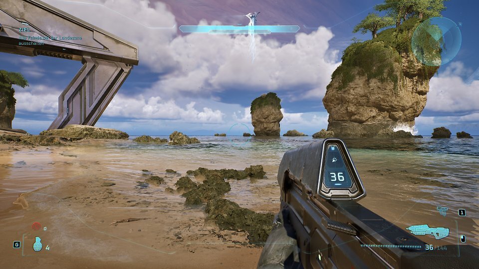 Zum wiederholten Male auferstanden, dieses Mal mit Unreal Engine 5 - bereits die dritte Grafik-Engine, mit der der erste Teil der Halo-Reihe dargestellt wurde.