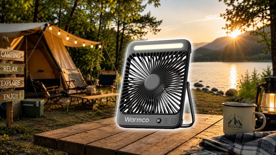 Sommer-Hit bei Amazon: Starker Akku-Ventilator mit Powerbank-Funktion und  Licht noch nie gnstiger