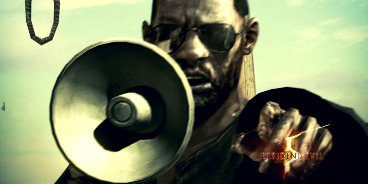 Resident Evil 5: Was will uns dieser Mann in 2.560 x 1.600 Pixeln sagen?