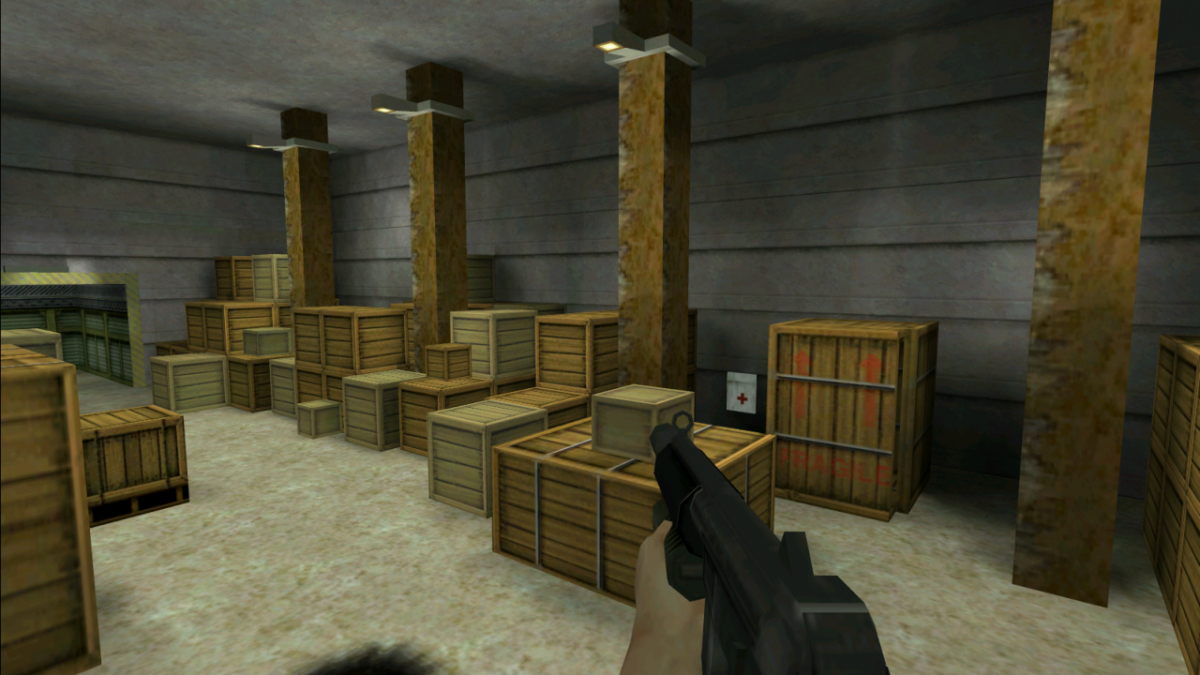 Half-Life Alpha 0.52: 40 Screenshots mit 8x SGSSAA auf einer Voodoo 5 6000