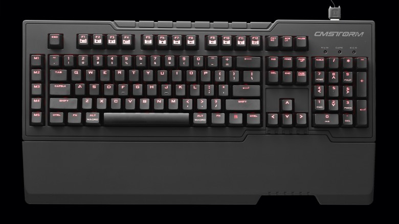 CM Storm Trigger-Z: Spätere Versionen mit MX Blue und Red besitzen rote Hintergrundbeleuchtung