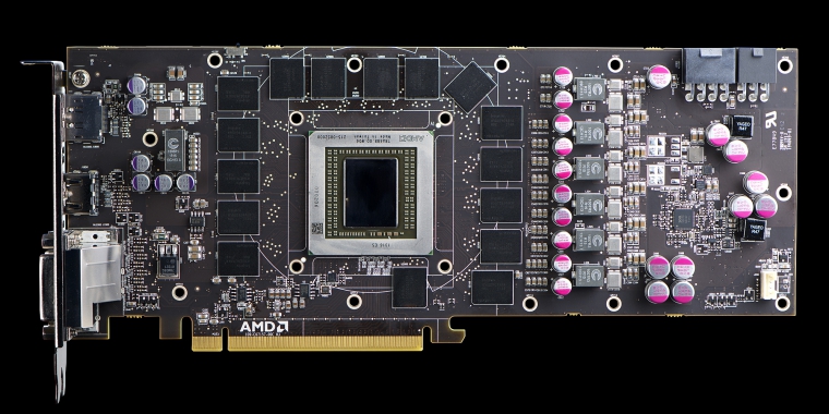 Radeon R9 290X Platine ohne Kühler