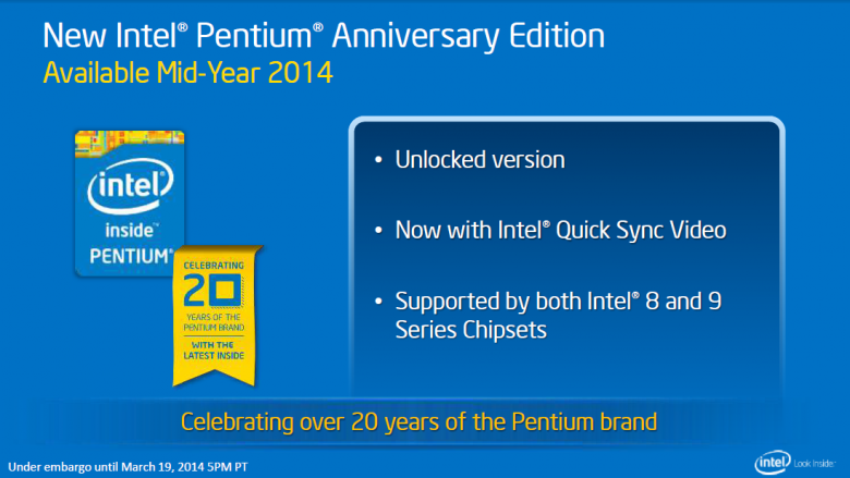 Intel Pentium G3258: Jubiläums-Edition ab 56 Euro vereinzelt lieferbar