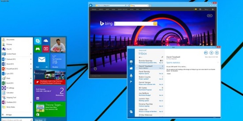 Windows 9: Startleiste passt sich dem Hintergrund an - Neuigkeiten aus Build 9841