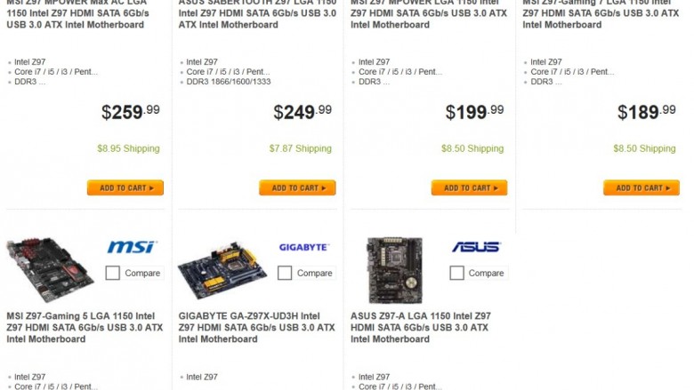 Haswell-Refresh: Ausländische Händler führen erste Z97-Platinen, auch hierzulande gelistet.