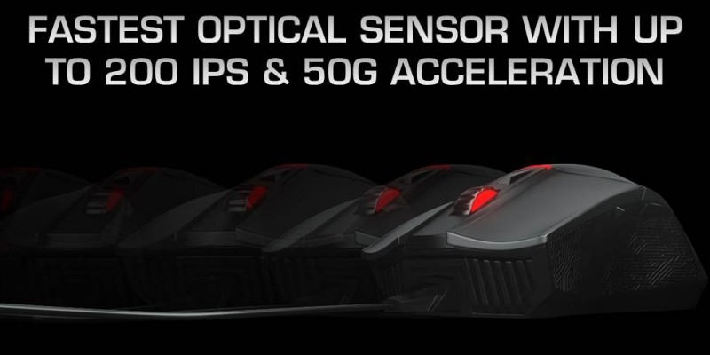  Gamermaus Asus ROG Gladius mit wechselbaren Omron-Schaltern