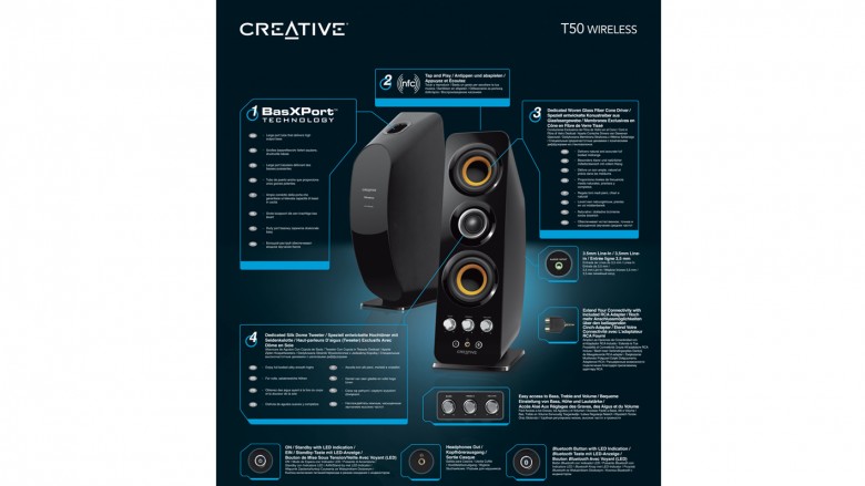 Kabellose Lautsprecher: Creative T50 Wireless angekündigt (1)