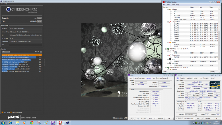 Intel Haswell-E: Engineering Sample eines Core i7-5960X auf 4,0 GHz übertaktet