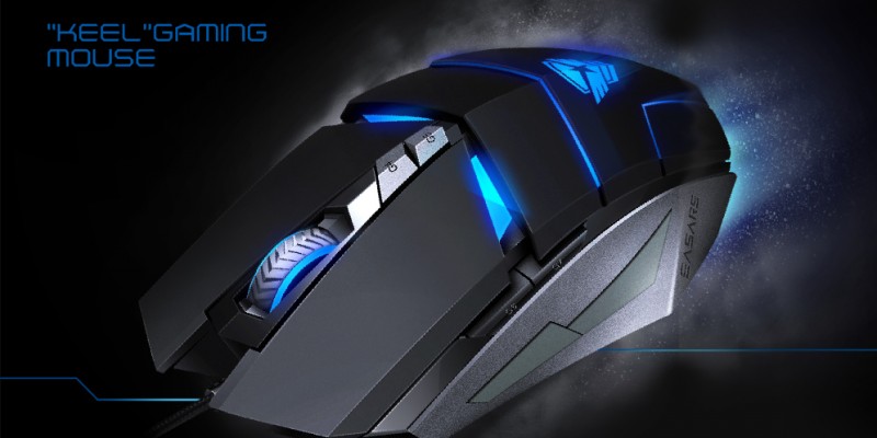 Easars Keel: Gaming-Maus mit Laser-Sensor und RGB-Beleuchtung für 45 USD
