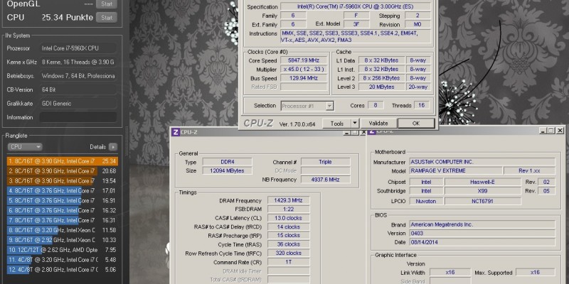 5960X von der8auer auf über 6 GHz übertaktet: Zahlreiche neue OC-Bestwerte für 8 Kerne