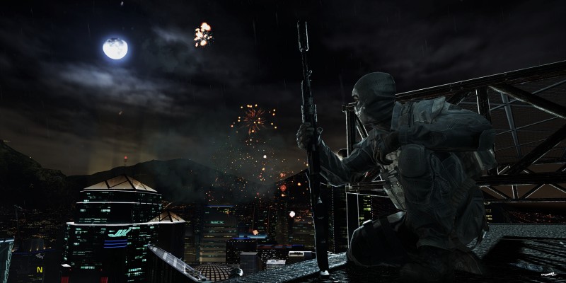 Call of Duty Ghosts mit Sweet FX (Luma Sharpen 2.00), 4x TXAA, 2x SGSSAA; downsampled von 2.880 × 1.620 (1)
