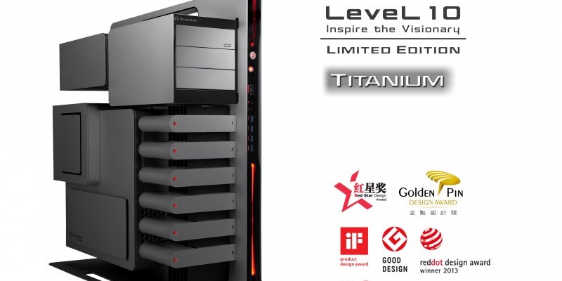 Thermaltake Level 10 Titanium: Gehäuse als Limited Edition noch im November in Deutschland erhältlich - Kostenpunkt: 1.199 Euro. (4)