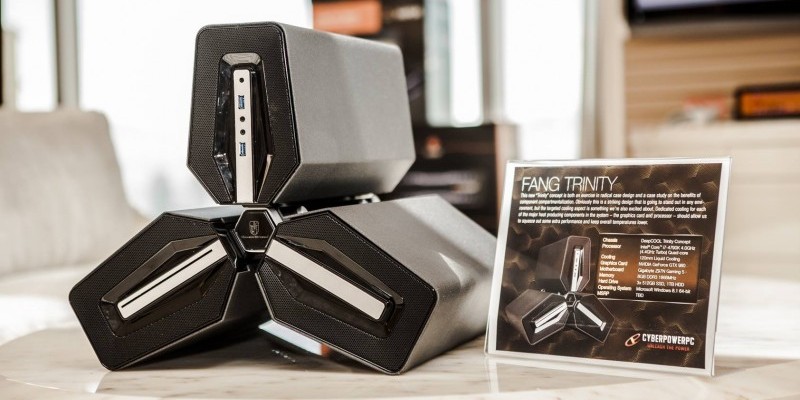 Cyberpowerpc Fang Trinity: Dreigeteiltes Gehäuse im "Radioaktiv"-Design (1)