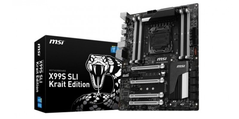MSI X99S SLI Krait: Schwarz-weißes Haswell-E-Mainboard mit Intel-LAN (1)