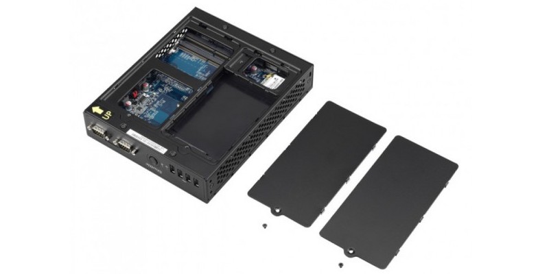 Shuttle DS57U: 1,3-Liter-Barebone mit Broadwell-Celeron (5)